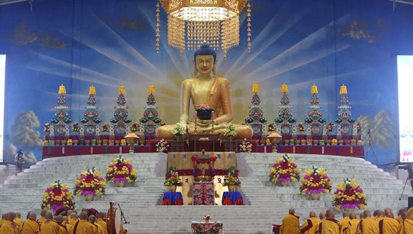 The Tormas at the 35th Kagyu Monlam